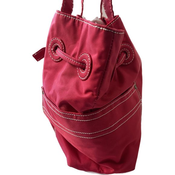 Vintage 90s Tommy Hilfiger Red Nylon Purse - Picture 6 of 8